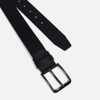 Ремень мужской &laquo;Великан&raquo;, ширина 4 см, винт, пряжка металл, цвет чёрный