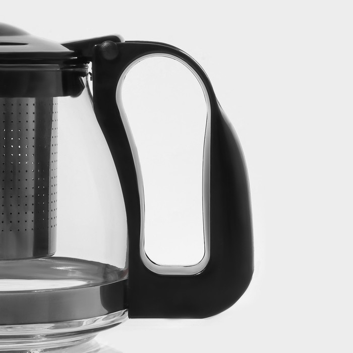 Чайник стеклянный заварочный Доляна «Иллюзия», 700 мл, с металлическим ситом Чайник стеклянный заварочный Доляна «Иллюзия», 700 мл, с металлическим ситом