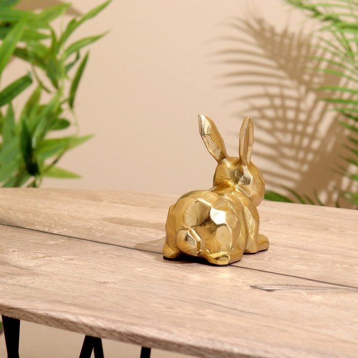 Сувенир Сувенир "Заяц" алюминий 14х7х13 см