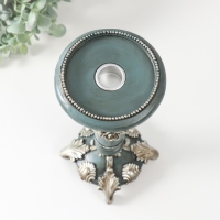 Подсвечник полистоун на 1 свечу "Цветочная элегия" тёмно-серый серебро 10,5х10,5х27 см Подсвечник полистоун на 1 свечу "Цветочная элегия" тёмно-серый серебро 10,5х10,5х27 см