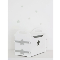 Сундук для игрушек &laquo;Звезда&raquo;, цвет белый