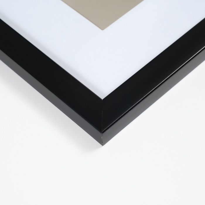 Фоторамка пластик  "Gloria" 40x50 с паспарту 30х40 см, чёрный