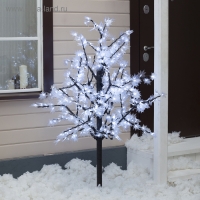 Светодиодное дерево &laquo;Белый клён&raquo; 1.5 м, 600 LED, постоянное свечение, 220 В, свечение белое