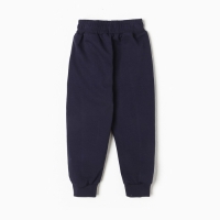 Брюки спортивные для девочек, цвет тёмно-синий, рост 116-122 см