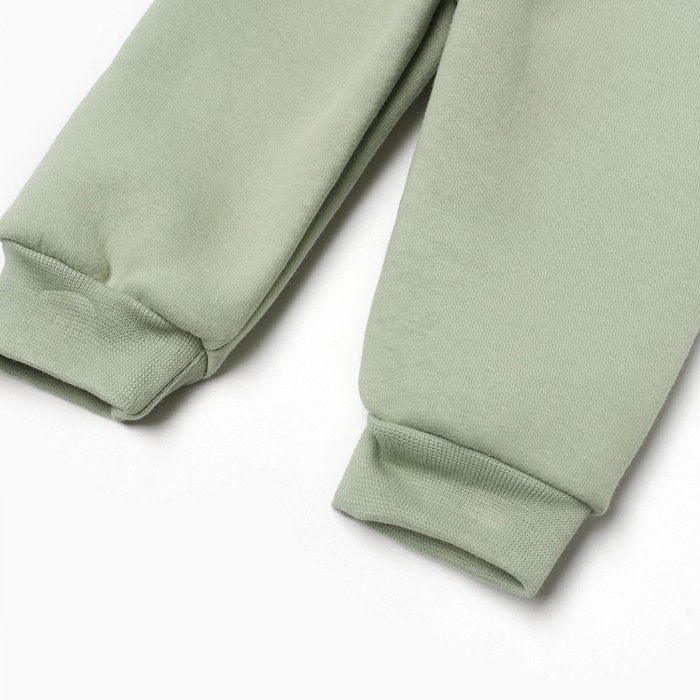 Костюм: толстовка и брюки Крошка Я Dino, рост 62-68, зеленый