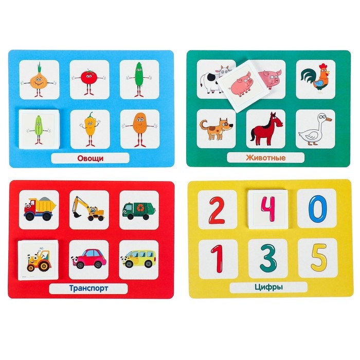 Лото для малышей &laquo;Синий трактор&raquo;, по методике Г. Домана