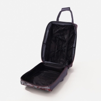 Чемодан малый 20", сумка дорожная на молнии, цвет серый