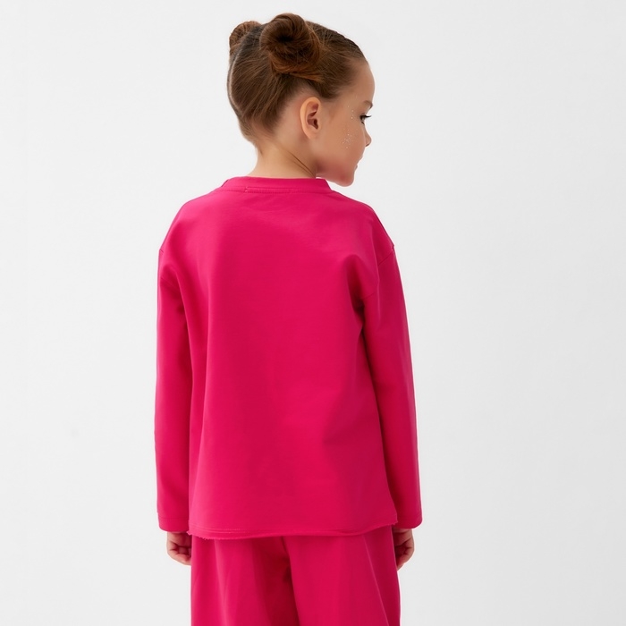 Футболка детская с дл.рукавом KAFTAN, р. 32 (110-116 см), розовый Футболка детская с дл.рукавом KAFTAN, р. 32 (110-116 см), розовый