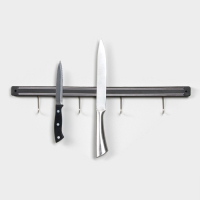 Держатель для ножей магнитный Доляна «Линия», с крючками, 51 см Держатель для ножей магнитный Доляна «Линия», с крючками, 51 см