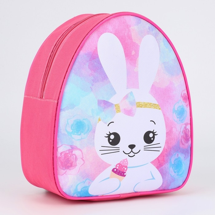 Рюкзак детский для девочки «Зайчик с кексиком», р-р. 23х20,5 см Рюкзак детский для девочки «Зайчик с кексиком», р-р. 23х20,5 см