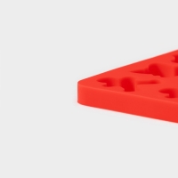 Форма для мармелада Доляна &laquo;Новогоднее настроение&raquo;, силикон, 72 ячейки, 29&times;18&times;0,6 см , цвет красный