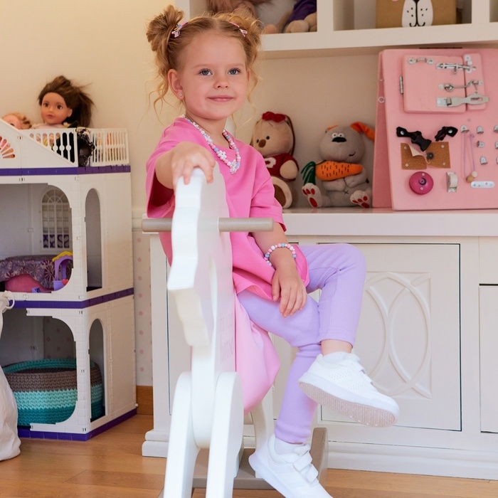 Лосины для девочки MINAKU цвет лиловый, рост 158 см