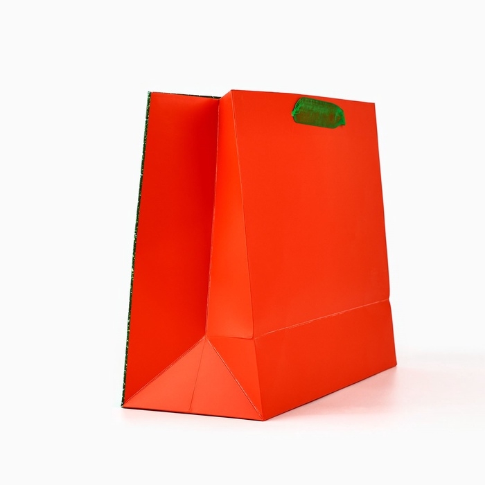 Пакет подарочный новогодний ламинированный &laquo;С Новым годом&raquo;, глиттер, ML 27 х 23 х 11.5 см, Новый год