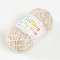 Пряжа 100% акрил "Softy Kids" 90м &plusmn;5м 50 гр цвет 05 бежевый 5443670
