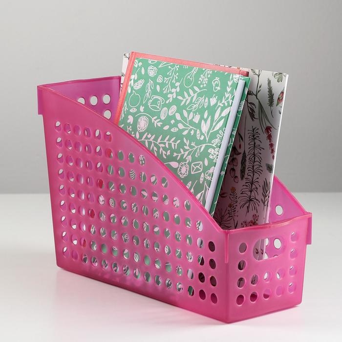 Корзина для хранения &laquo;Трамплин решето&raquo;, пластик, 23&times;11&times;16 см, цвет МИКС