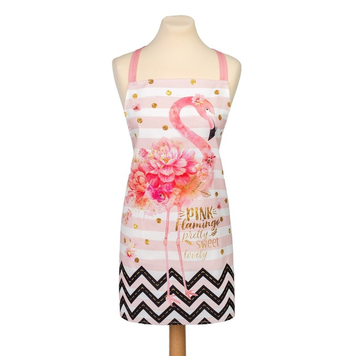 Фартук Этель "Pink flamingo" 60х65 см, 100% хлопок, саржа 190 гр/м2