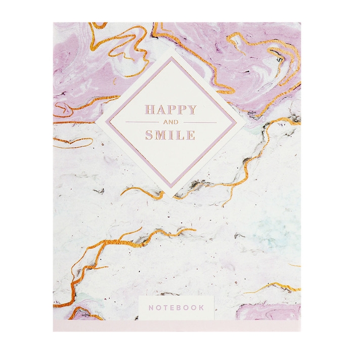 Комплект тетрадей из 4 штук, 96 листов в клетку Calligrata Комплект тетрадей из 4 штук, 96 листов в клетку Calligrata "Мрамор", обложка мелованный картон хром, блок №2, белизна 75% (серые листы)