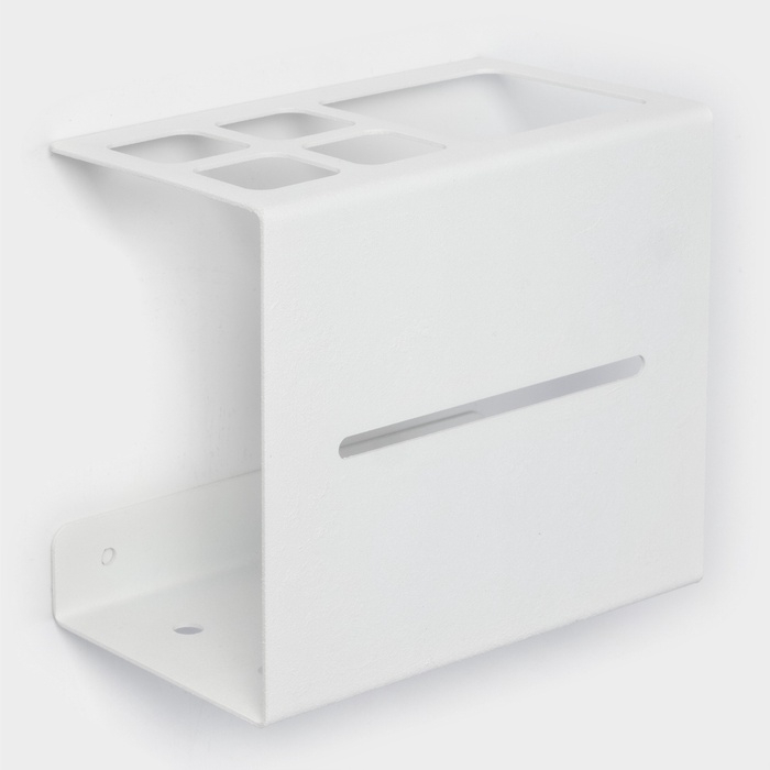 Держатель для зубных щёток &laquo;Лофт Арт&raquo;, 13&times;7,5 см, цвет белый