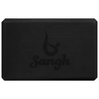 Блок для йоги Sangh, 23х15х8 см, цвет чёрный Блок для йоги Sangh, 23х15х8 см, цвет чёрный