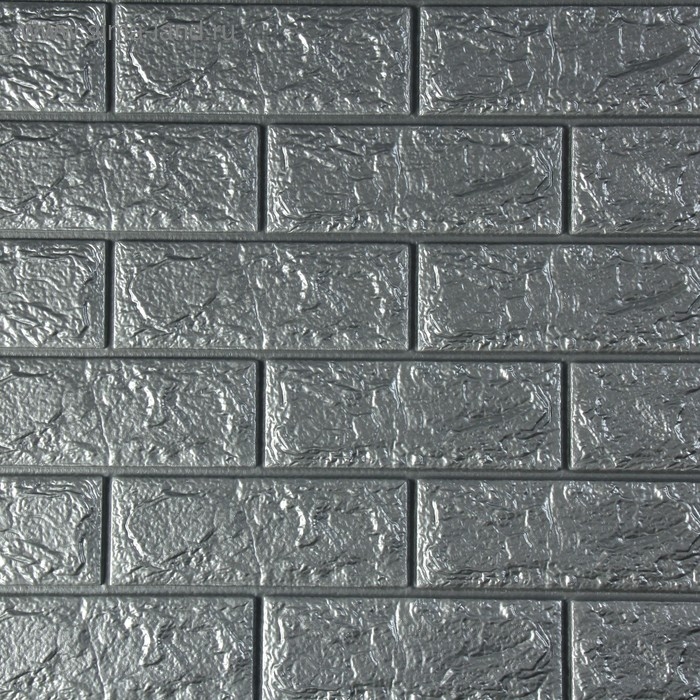 Самоклеящаяся ПВХ панель Самоклеящаяся ПВХ панель "Серый кирпич" 70 х 77см