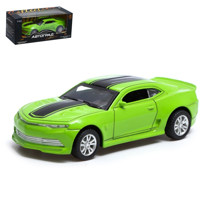 Машина металлическая &laquo;Гонка&raquo;, инерционная, масштаб 1:43, цвет зелёный