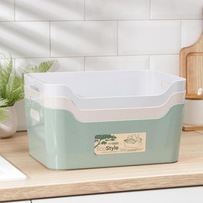 Корзина для хранения Scandi, 10 л, 34&times;24&times;14 см, цвет МИКС