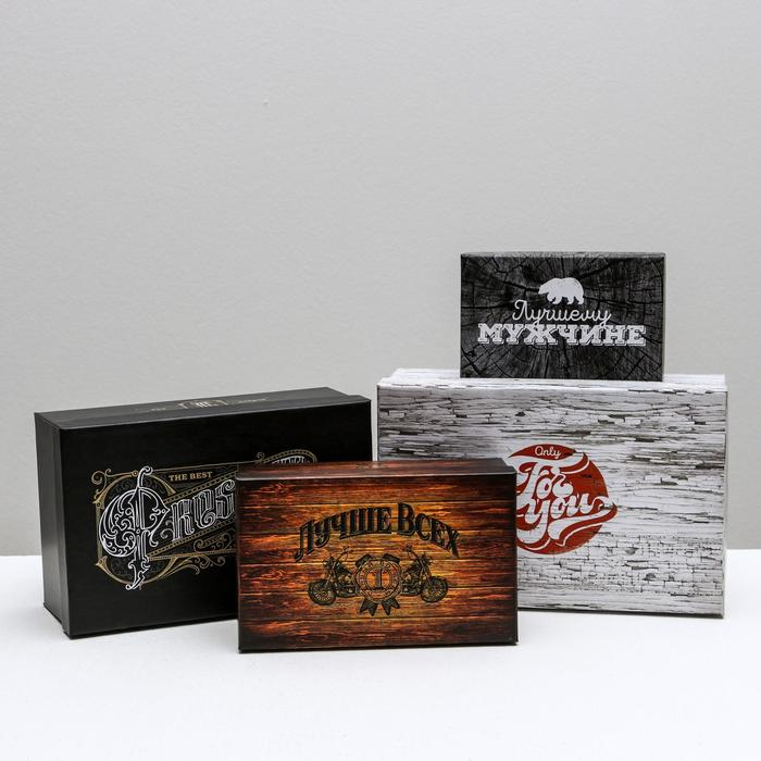 Набор коробок 10 в 1, упаковка подарочная, &laquo;Ящики&raquo;, 12 х 7 х 4 - 32.5 х 20 х 12.5 см