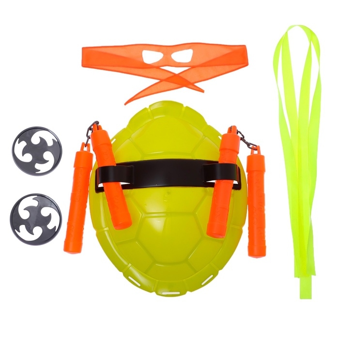 Набор ниндзя &laquo;Панцирь&raquo;, 6 предметов, цвет оранжевый