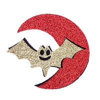 Декор на клеевой основе &laquo;Летучая мышь&raquo; набор 4 шт., размер 1 шт: 5,5 &times; 5,2 см