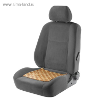 Накидка-массажер на сиденье из бамбука 37 х 36 см, светлый цвет Накидка-массажер на сиденье из бамбука 37 х 36 см, светлый цвет