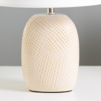 Настольная лампа "Лоренза" Е14 40Вт белый 20х20х28,5 см RISALUX Настольная лампа "Лоренза" Е14 40Вт белый 20х20х28,5 см RISALUX