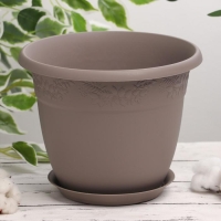 Горшок с поддоном &laquo;Рябина&raquo;, 5 л, цвет МИКС