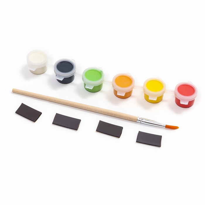 Магниты из гипса своими руками на новый год &laquo;Змея, ёлка, шарик, звёздочка&raquo;, новогодний набор для творчества, символ года 2025