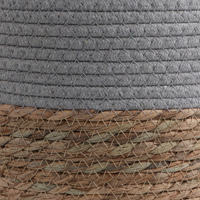 Набор корзин из 3 шт, D30xH23, D25xH20, D22xH17 см, рогоз