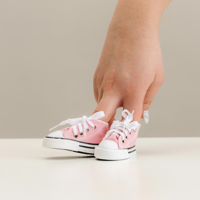 Кеды для кукол, длина подошвы 7,5 см, цвет розовый Кеды для кукол, длина подошвы 7,5 см, цвет розовый