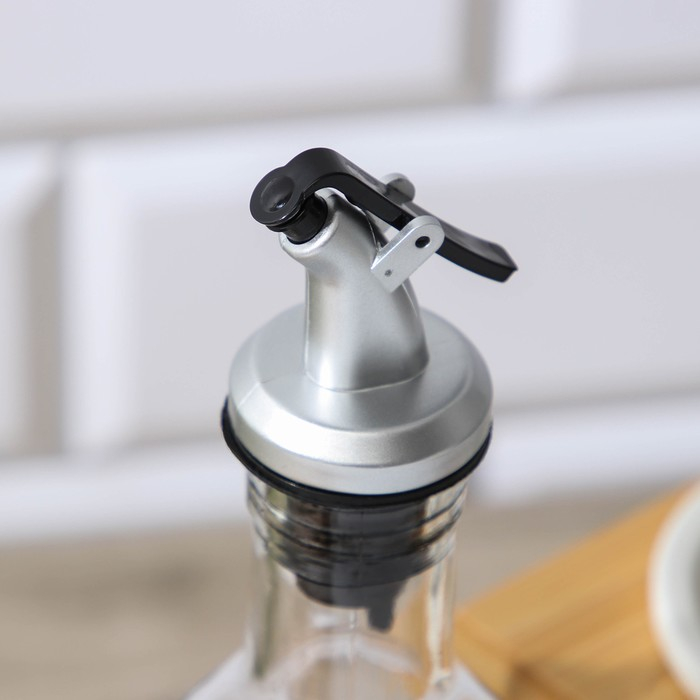 Набор керамический сервировочный на деревянной подставке &laquo;Эстет&raquo;, 5 предметов: 2 соусника 300 мл, 2 сахарницы 260 мл, стакан, 2 ложки, цвет белый