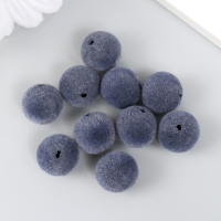 Бусины для творчества бархатное напыление "Ночная синь" набор 10 шт d=1,4 см Бусины для творчества бархатное напыление "Ночная синь" набор 10 шт d=1,4 см