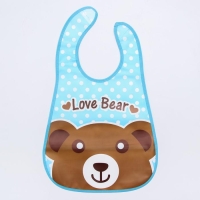 Нагрудник с карманом &laquo;Зверята&raquo;, непромокаемый, на липучке, цвета МИКС