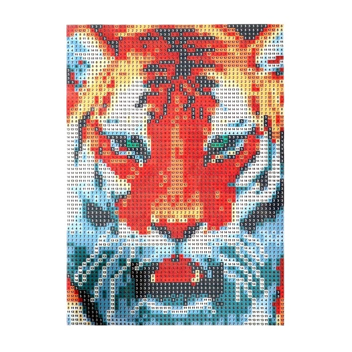 Алмазная мозаика с полным заполнением на холсте &laquo;Тигр&raquo;, 15 х 21 см