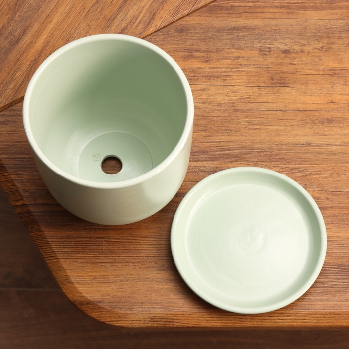 Горшок цветочный Орион зеленый 1.6 л