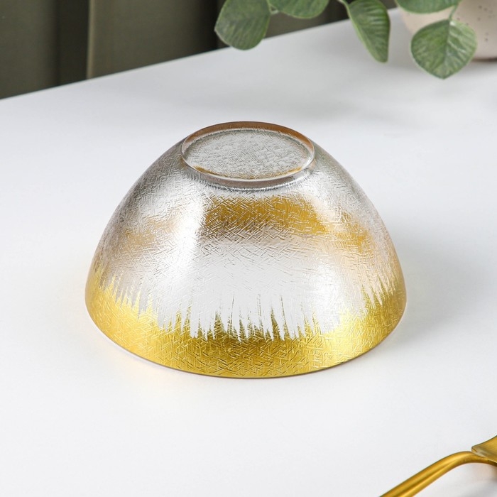 Салатник стеклянный &laquo;Бурлеск&raquo;, 600 мл, d=15 см