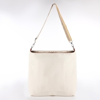 Шопер текстильный NK , 40х35х10 см, отдел на молнии, цвет бежевый Шопер текстильный NK , 40х35х10 см, отдел на молнии, цвет бежевый