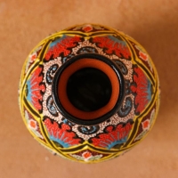 Ваза Риштанская Керамика "Узоры", 17 см, микс Ваза Риштанская Керамика "Узоры", 17 см, микс