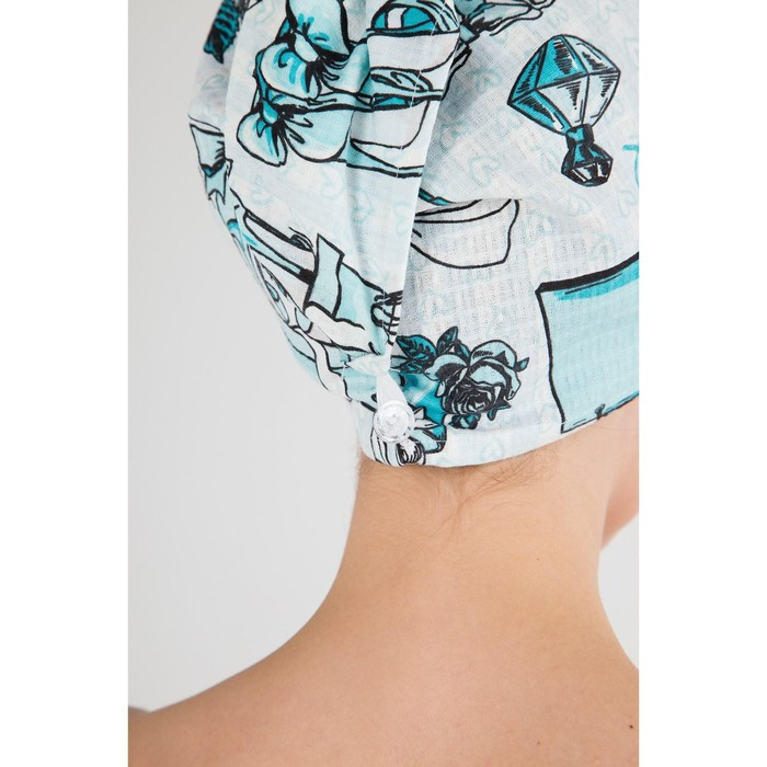 Набор для сауны Этель Набор для сауны Этель "Mint mood" парео 80*144 см + чалма, вафля 200г/м2, 100% хл