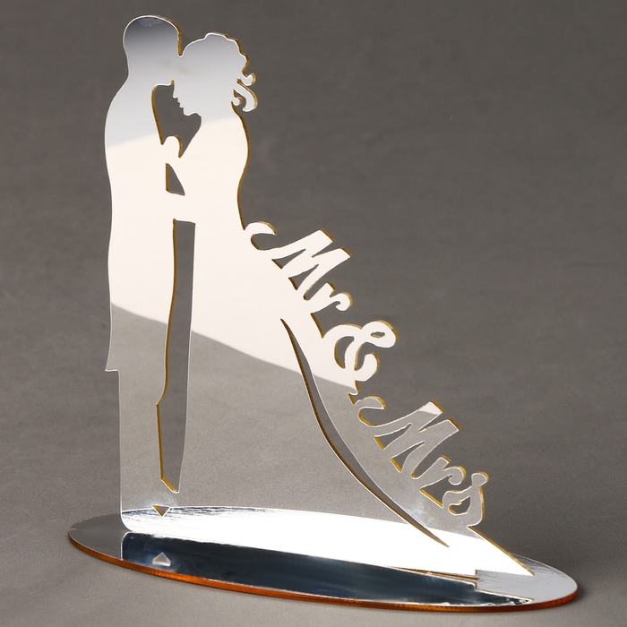 Топпер «M&M», цвет серебро Топпер «M&M», цвет серебро