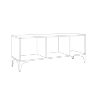 Тумба под ТВ Вайс 13.270.01, 1240х380х506, цвет дуб золотой / тёмно-серый / милк софт