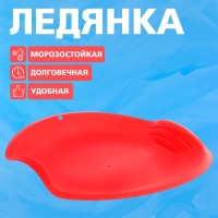 Ледянка круглая, цвет красный Ледянка круглая, цвет красный