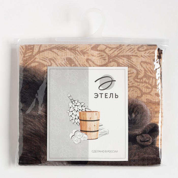 Полотенце Полотенце "Люблю баньку" 70х146 см, 100% хлопок 160гр/м2