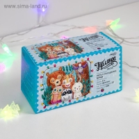 Гирлянда &laquo;Нить&raquo; 3 м с насадками &laquo;Ёлки&raquo;, IP20, прозрачная нить, 20 LED, свечение мульти (RG/RB), мигание, USB