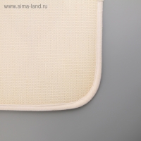 Набор ковриков для ванной и туалета Доляна &laquo;Ромбы&raquo;, 3 шт: 37&times;45, 37&times;45, 45&times;75 см